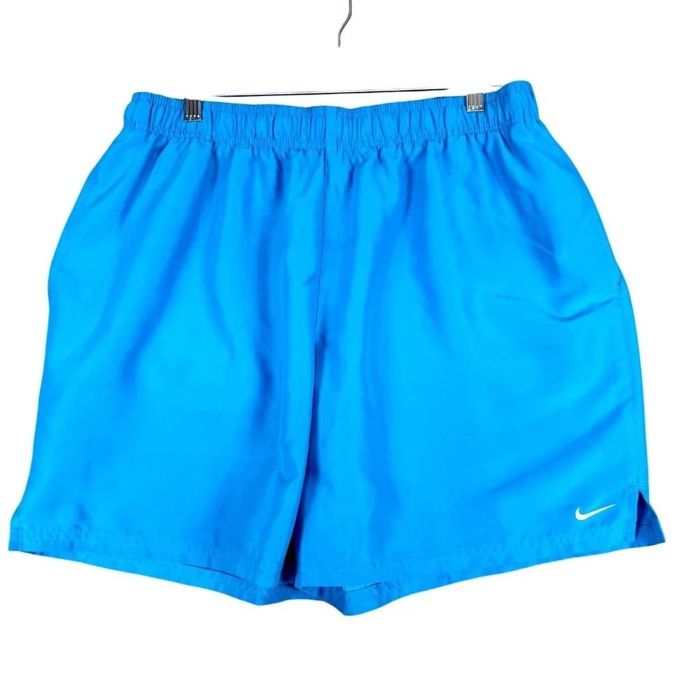 Nike Shorts Mens XL Blue Unlined Running Gym Training Drawstring Lightweight